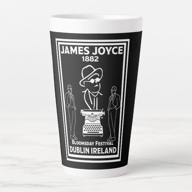 James Joyce Dublin Ireland Latte Mug (Front)