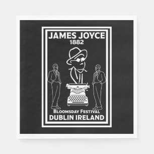 James Joyce Dublin Ireland Napkin