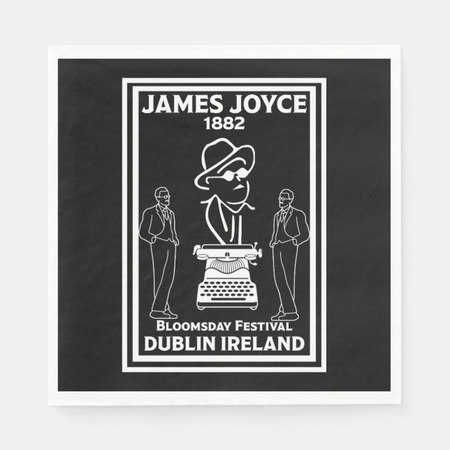 James Joyce Dublin Ireland Napkin (Front)
