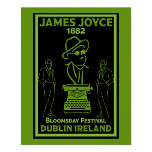 James Joyce Dublin Ireland Poster