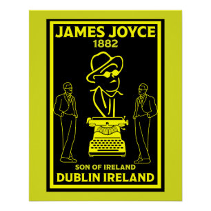 James Joyce Dublin Ireland Poster