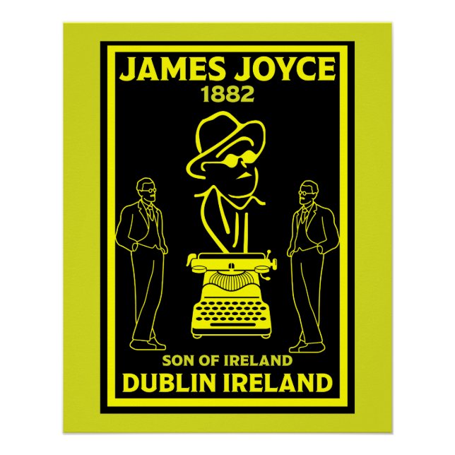 James Joyce Dublin Ireland Poster (Front)