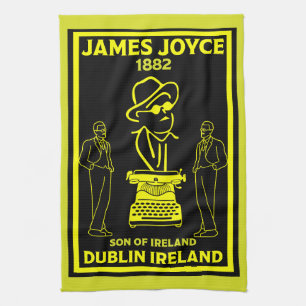 James Joyce Dublin Ireland Tea Towel