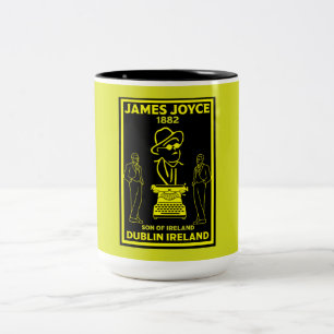 James Joyce Dublin Ireland Two-Tone Coffee Mug