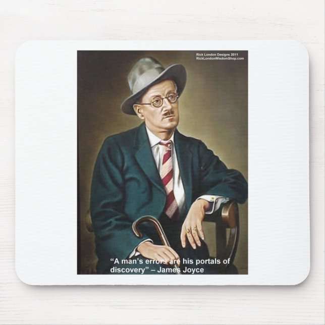 James Joyce "Errors/Portals" Quote Gifts & Cards Mouse Pad (Front)