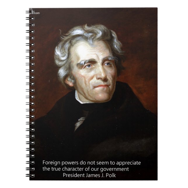 James K Polk And Quote Notebook (Front)