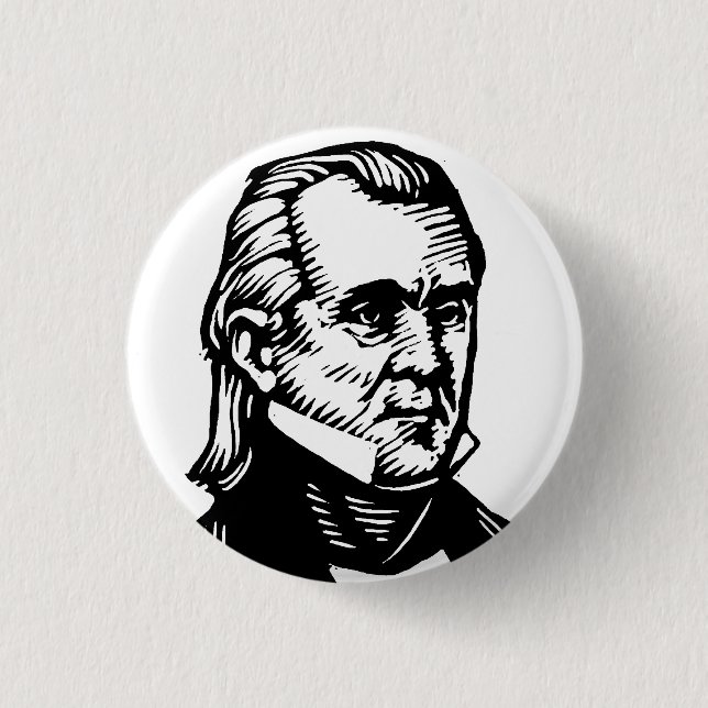 James K Polk button (Front)