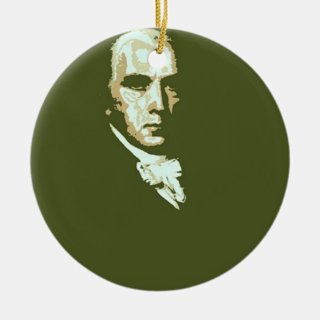 James Madison 4 Ceramic Ornament (Front)