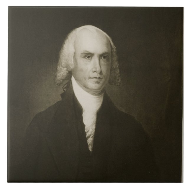 James Madison, 4th President of the United States Ceramic Tile (Front)