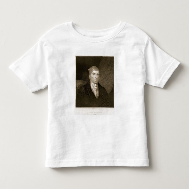 James Madison aged 82, engraved by Thomas B. Welch Toddler T-Shirt (Front)