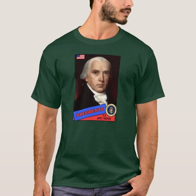 James Madison Baseball Card T-Shirt (Front)