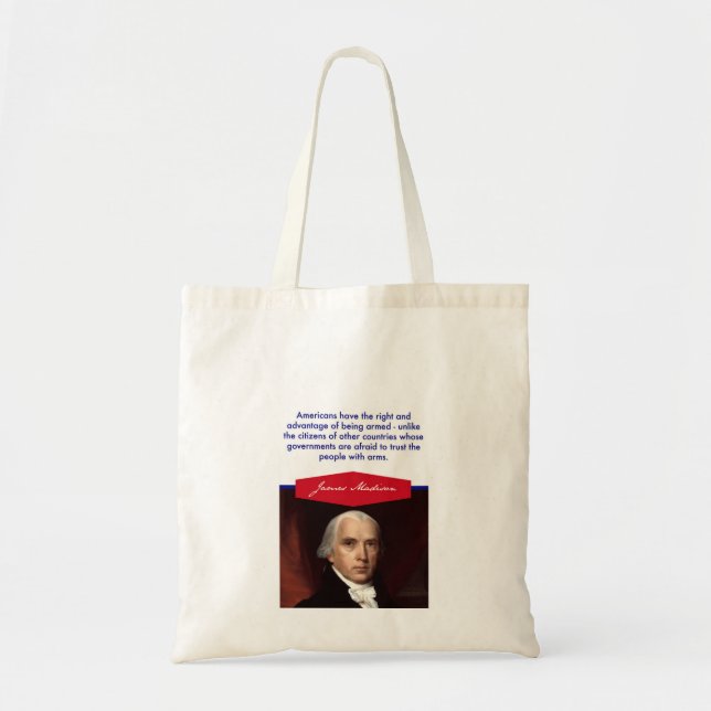 James Madison Budget Tote Bag (Front)