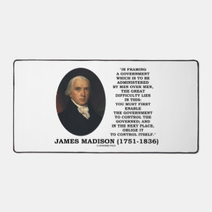 James Madison Framing A Government Control Itself Desk Mat