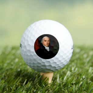 James Madison the 4th President: Colonial America Golf Balls