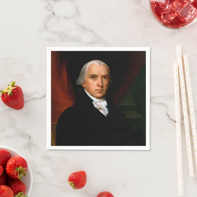James Madison the 4th President: Colonial America Napkin (Insitu)