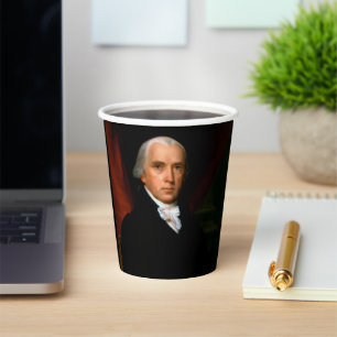 James Madison the 4th President: Colonial America Paper Cups