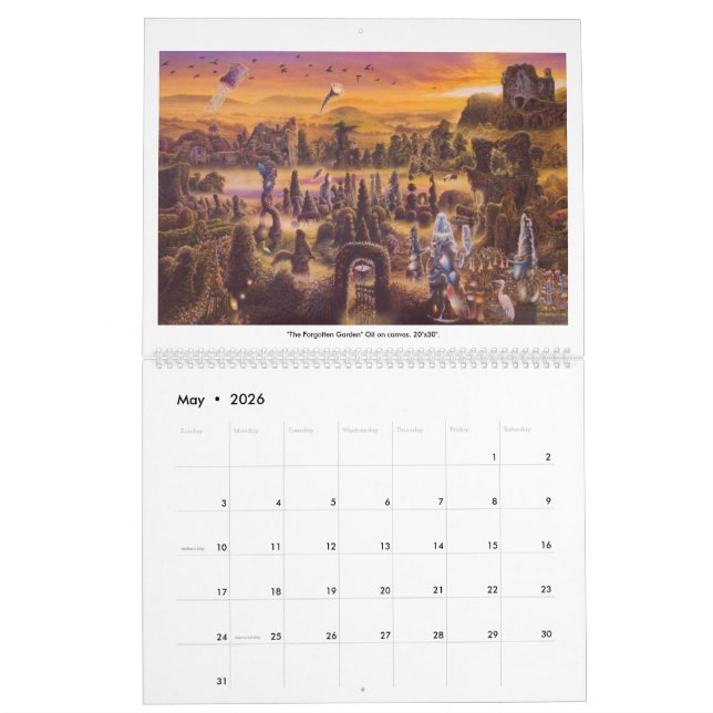 James McCarthy-Surrealism and the Landscape 2016 Calendar (May 2026)