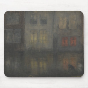 James McNeill Whistler - Nocturne - Black and Red Mouse Pad