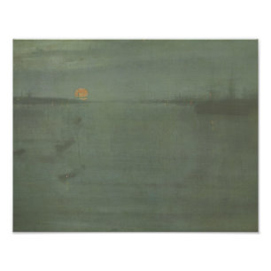 James McNeill Whistler - Nocturne- Blue and Gold Photo Print