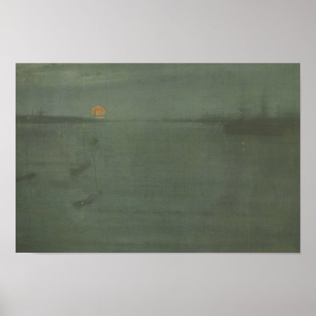 James McNeill Whistler - Nocturne- Blue and Gold Poster (Front)