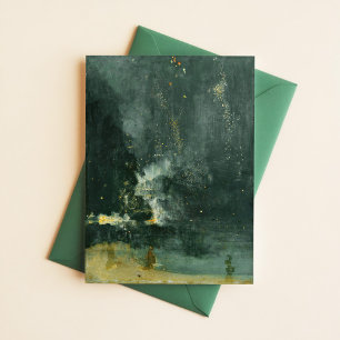 James McNeill Whistler Nocturne in Black and Gold Postcard