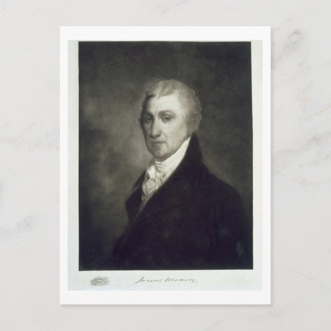 James Monroe, 5th President of the United States o Postcard (Front)