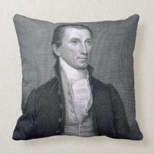 James Monroe, engraved by Asher Brown Durand (1796 Cushion
