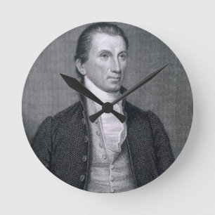 James Monroe, engraved by Asher Brown Durand (1796 Round Clock