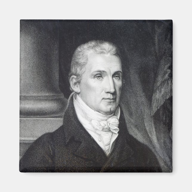 James Monroe, engraved by Thomas Gimbrede Magnet (Front)