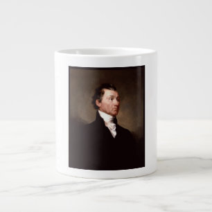 James Monroe Portrait, Early American President Large Coffee Mug