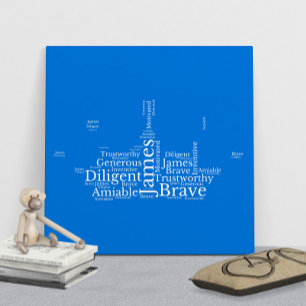 James Name Cloud Customisable Poster