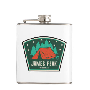 James Peak Wilderness Colorado Camping Hip Flask