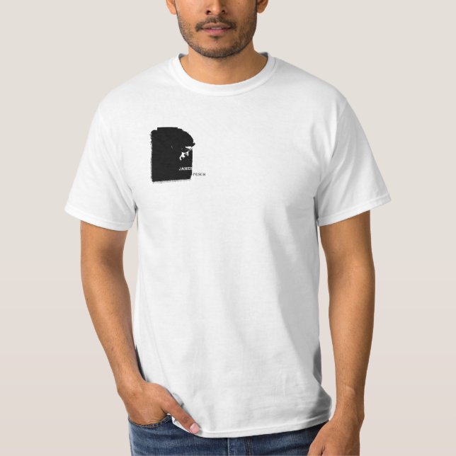 James Pesch White T T-Shirt (Front)