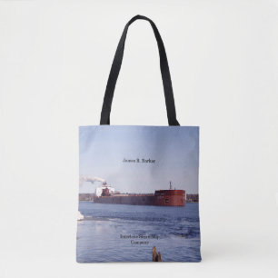 James R. Barker all over tote bag
