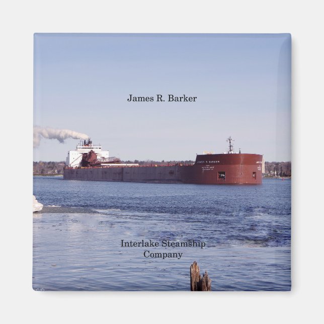 James R. Barker magnet (Front)
