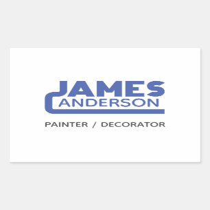 James Rectangular Sticker