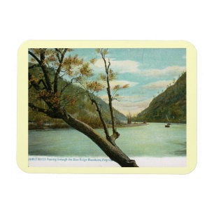 James River, Blue Ridge Mountains, VA Vintage  Magnet