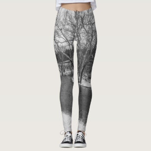 James River Cuts Back Grayscale Leggings