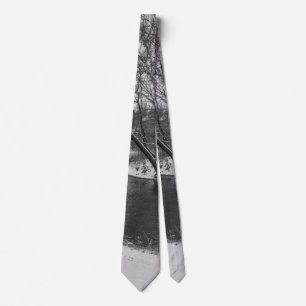 James River Cuts Back Grayscale Neck Tie