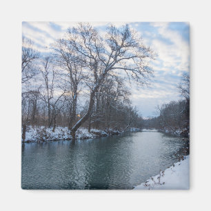 James River Winter Magnet