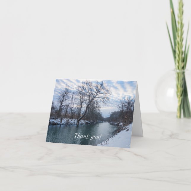 James River Winter Thank You Card (Front)
