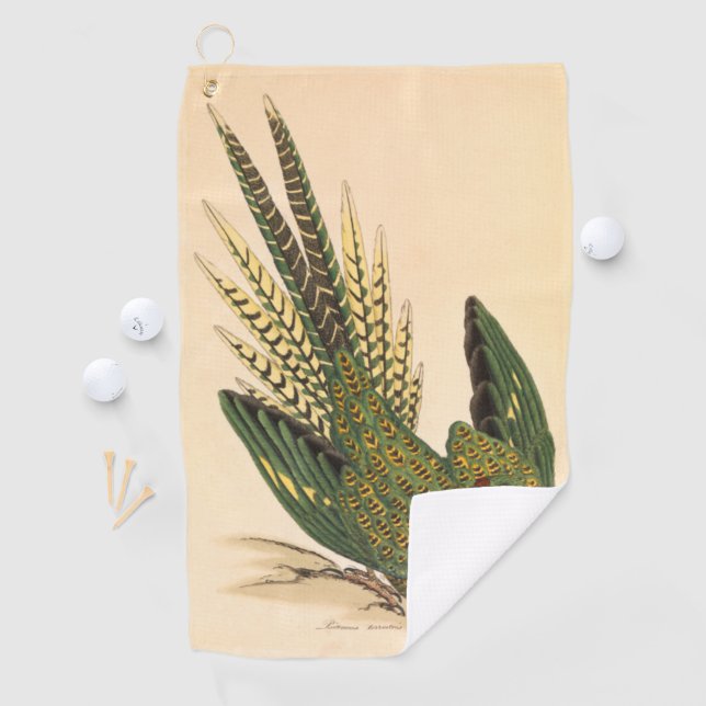 James Sowerby Ground Parrot, Psittacus terrestris  Golf Towel (InSitu)