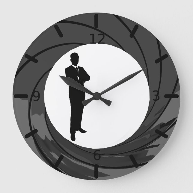James Spy Large Clock (Front)