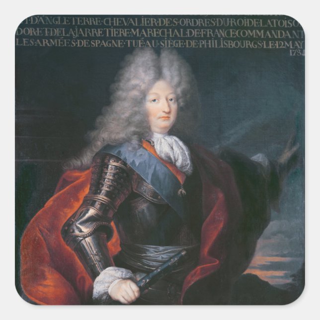 James Stuart Fitzjames  1st Duke of Berwick Square Sticker (Front)