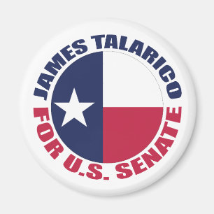 James Talarico for U.S. Senate Texas Flag Magnet