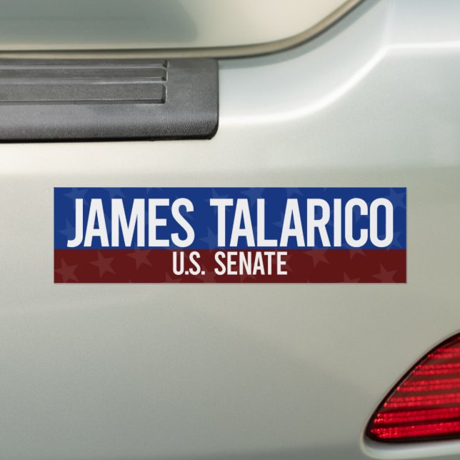 James Talarico US Senate Bumper Sticker (On Car)