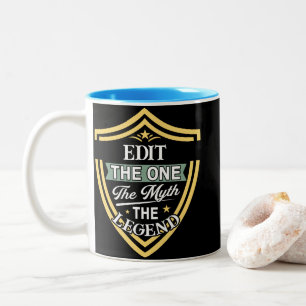 James The One The Myth The Legend Two-Tone Coffee Mug