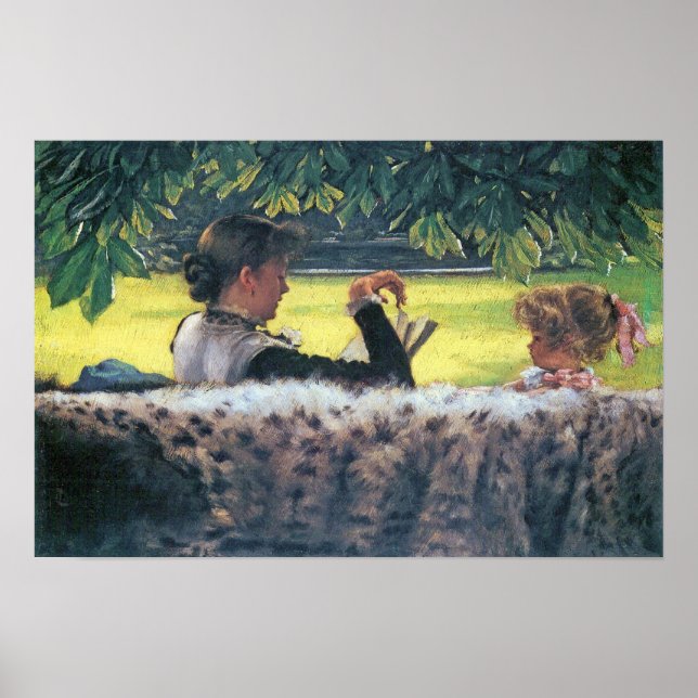 James Tissot - A story read Poster (Front)