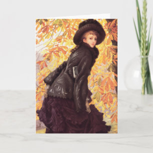 James Tissot October Greeting Card