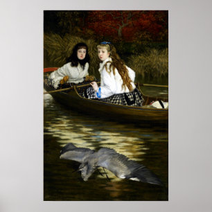 James Tissot On the Thames, A Heron Poster